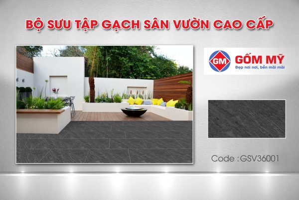 GẠCH LÁT SÂN VƯỜN GSV36001 - Gạch Gốm Lát Sân 30X60