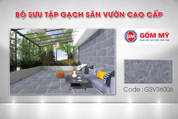 Gạch Lát Sân Vườn Gốm Mỹ GSV36006